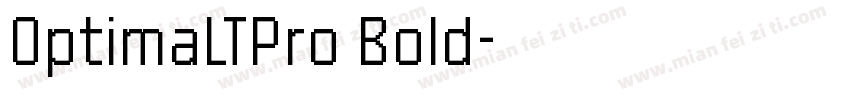 0ptimaLTPro Bold字体转换